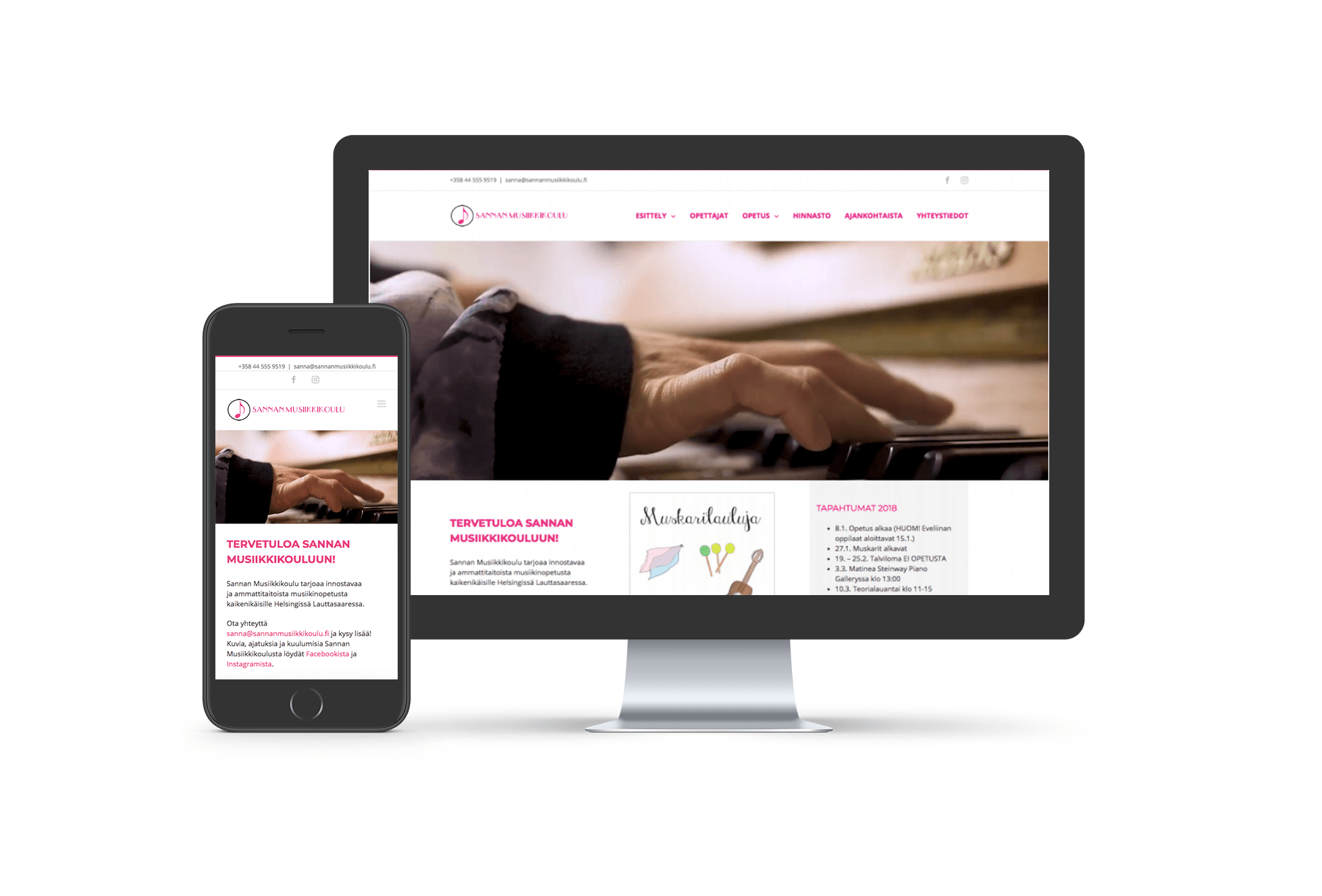 Sannan musiikkikoulu – WordPress-verkkosivut Sannan musiikkikoulu - Wordpress-verkkosivut