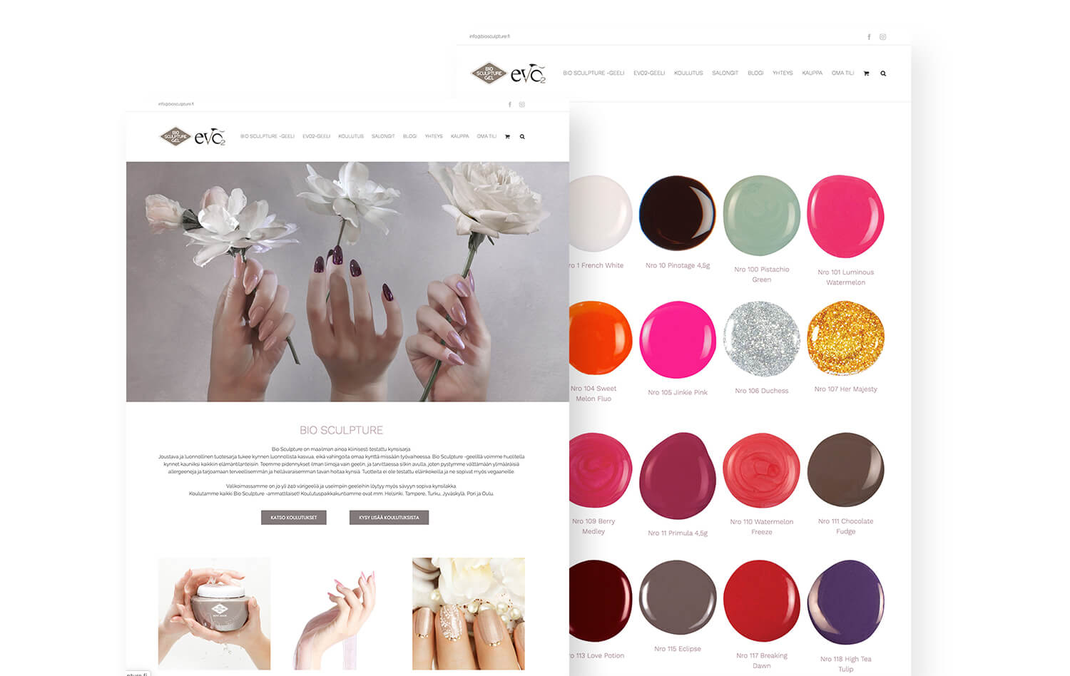 Bio sculpture verkkosivut Bio sculpture verkkosivut